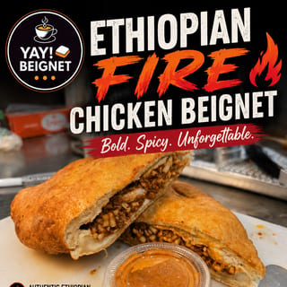 Berbere Fire Chicken Beignet