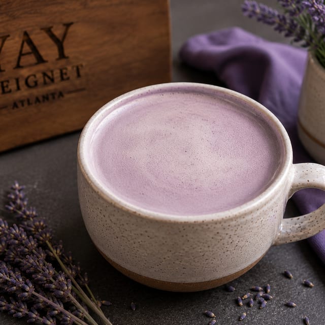 Purple Rain Latte.